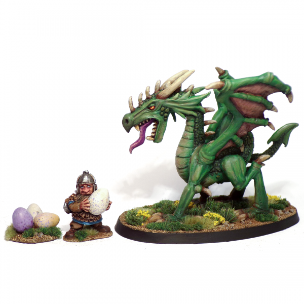 The Dragon and the Dwarven Egg Snatcher